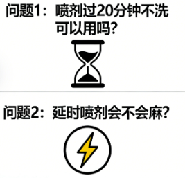 喷剂过20分钟不洗可以用吗?延时喷剂会不会麻?